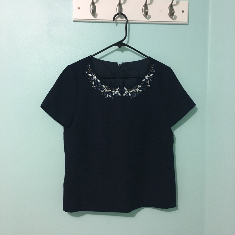 J.crew jeweled top